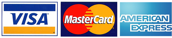 Visa, Mastercard, American Express